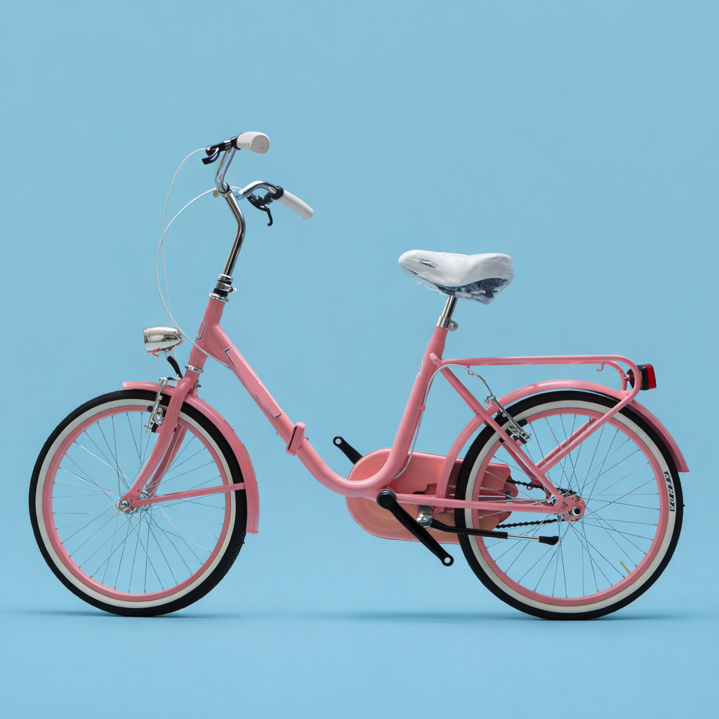 Bici Pieghevole 20" Rosa e Bianco — Shimano Nexus, Personalizzabile