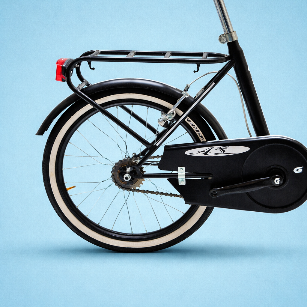 Bici Pieghevole 20" Nero e Acciaio — Shimano Nexus, Personalizzabile