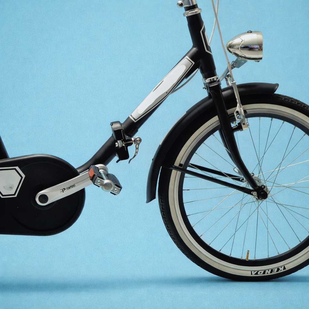 Bici Pieghevole 20" Nero e Acciaio — Shimano Nexus, Personalizzabile