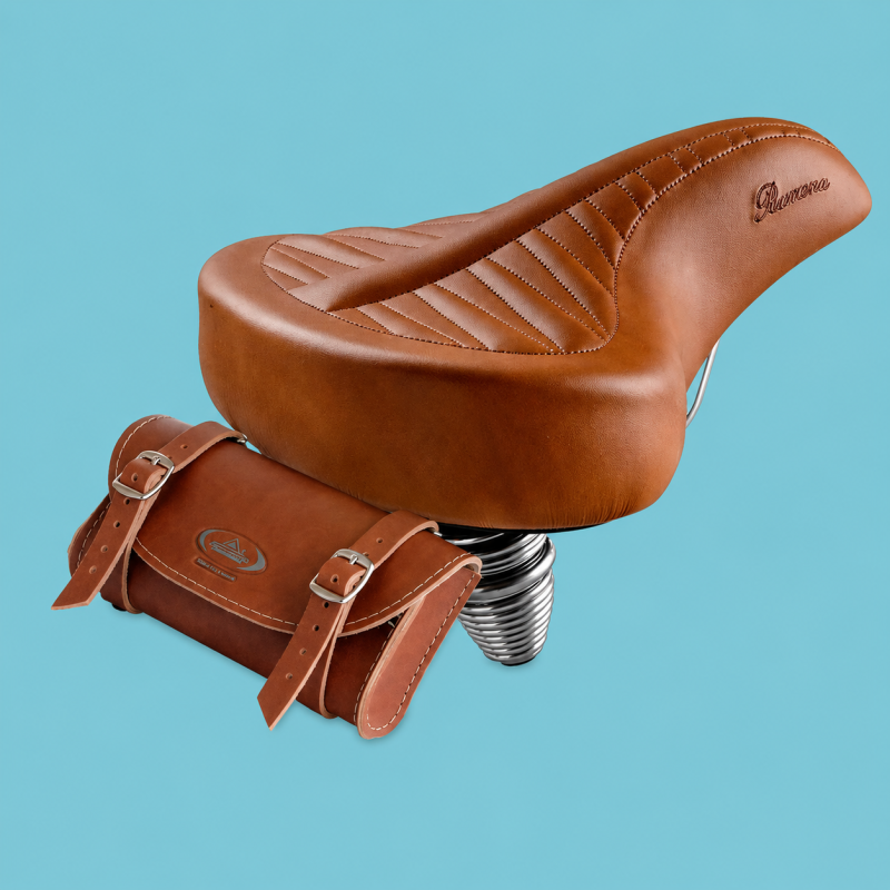 Borsello Sotto Sella Porta Oggetti Bici Bacchetta - Condorino CUOIO Miele