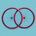 Cerchi 28 blu rosso