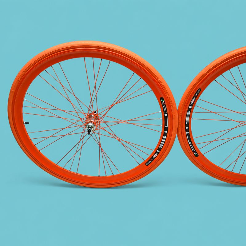 Cerchi 28 fixed 1v arancio 40h personalizzabile