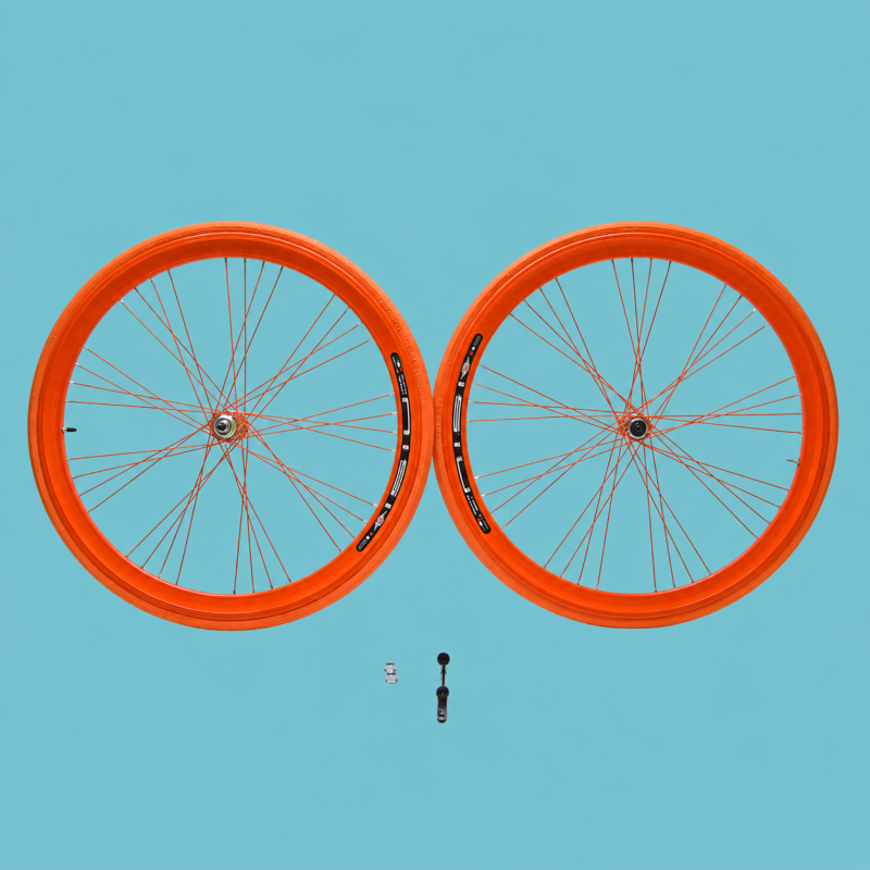 Cerchi 28 fixed 1v arancio 40h personalizzabile