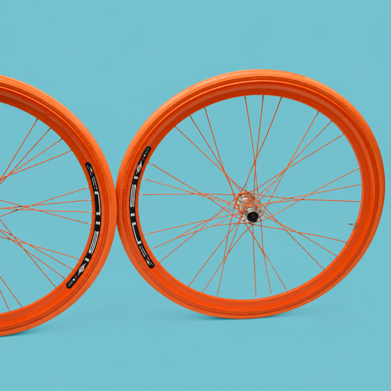 Cerchi 28 fixed 1v arancio 40h personalizzabile