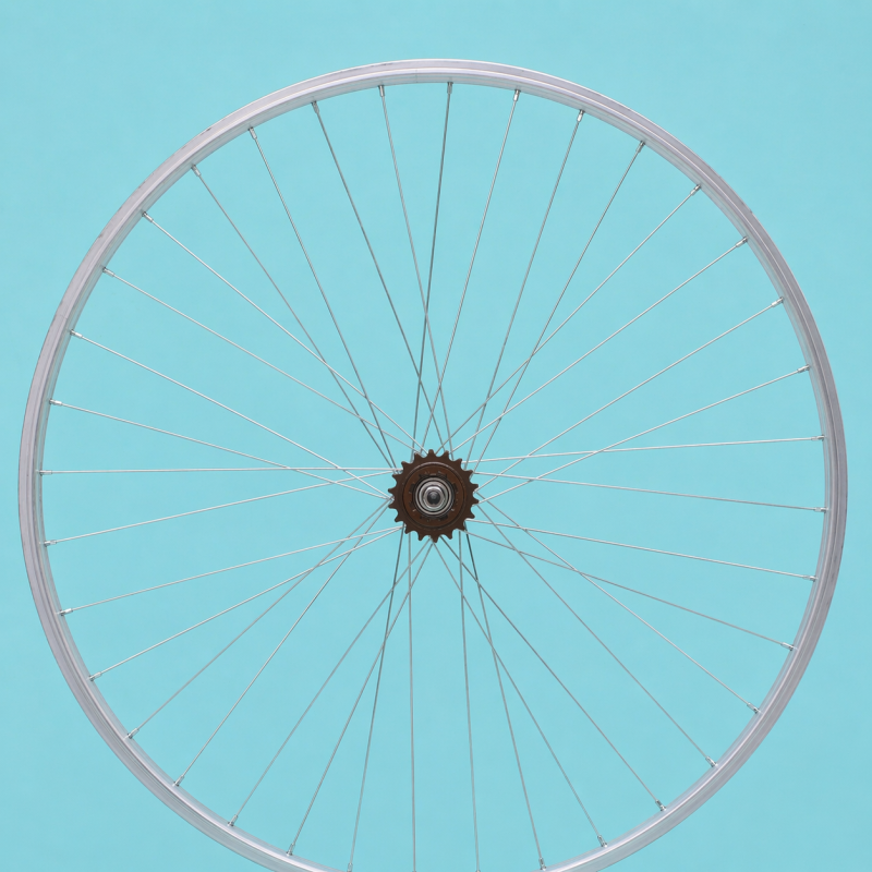 cerchio bici 28x1/38-15/8 posteriore 1 velocità con pignone personalizzabile