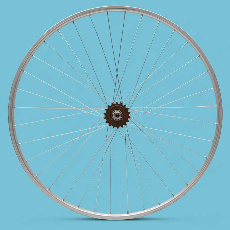 cerchio bici 28x1/38-15/8 posteriore 1 velocità con pignone personalizzabile