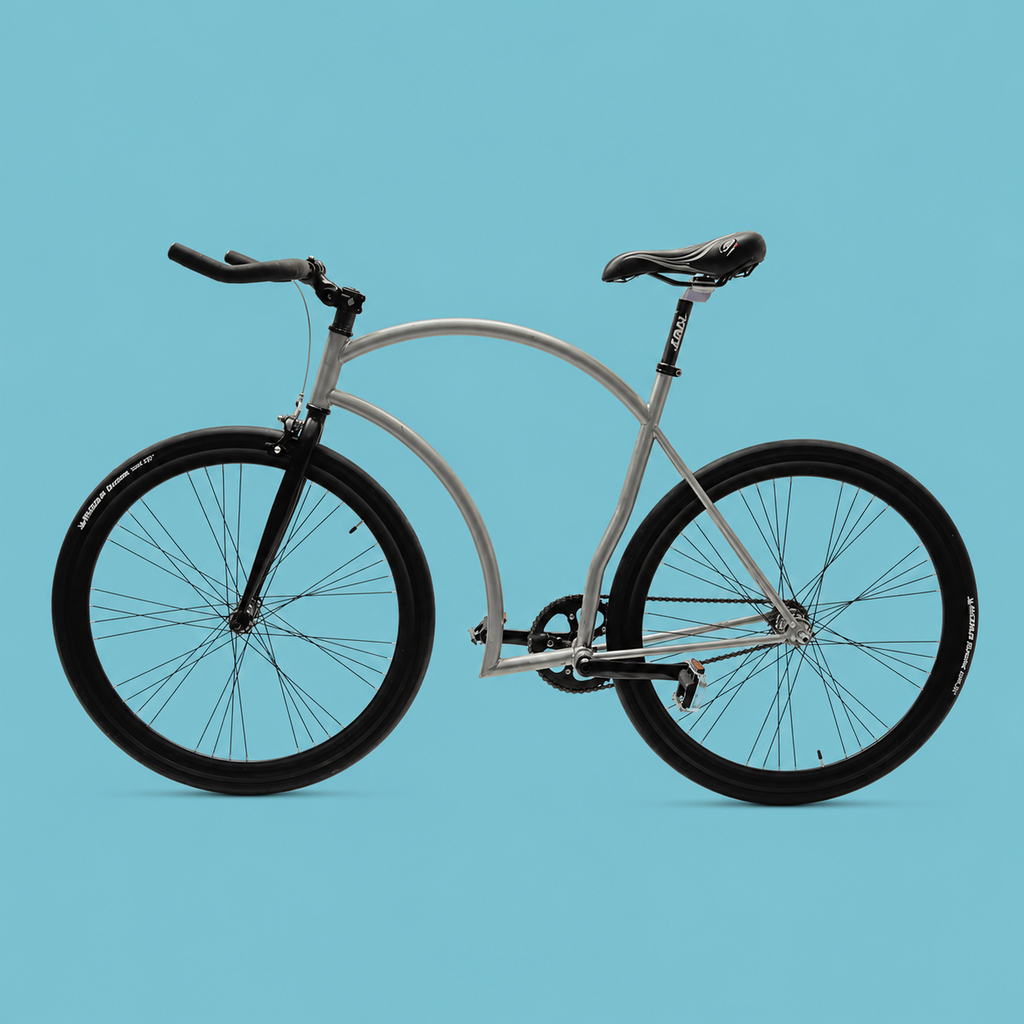 Fixed bike 28 bici single speed grigio nero personalizzabile