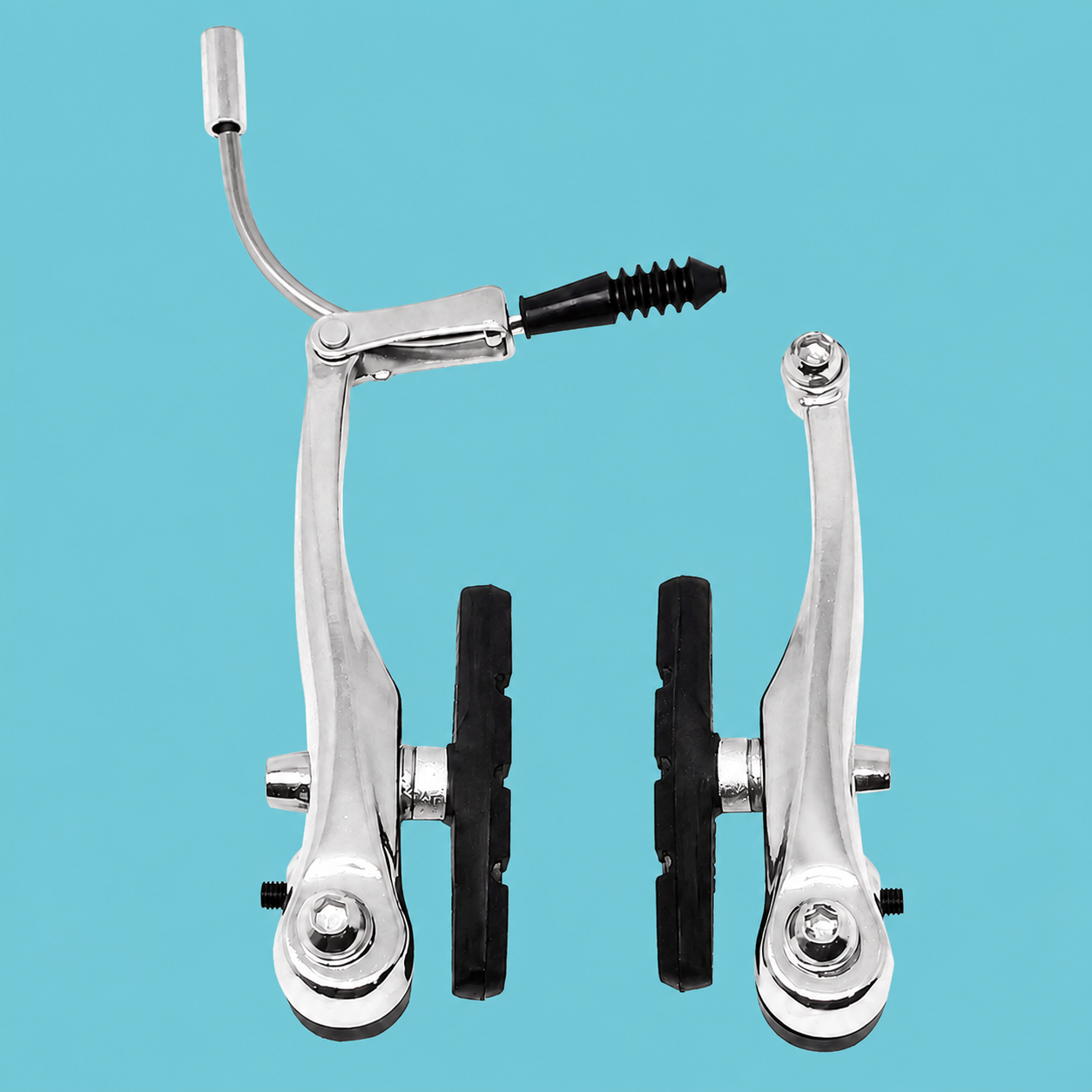 Freni bici vbrake in alluminio cromo con pattini