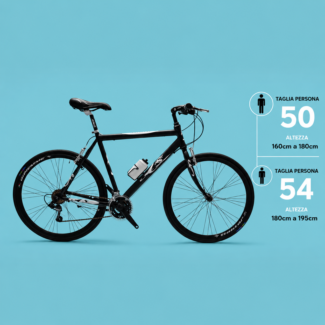 Bici ibrida 28 corsa personalizzabile