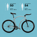 Fixed bike 28 bici single speed grigio nero personalizzabile