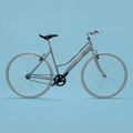 Fixed 28 bici donna single speed grigio personalizzabile