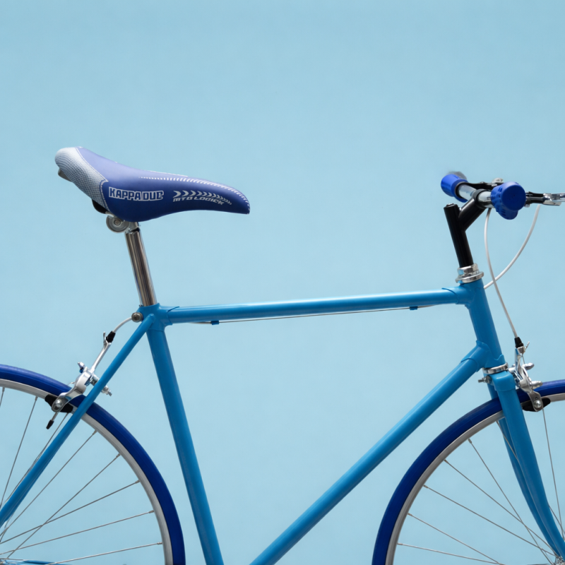 fixed 28 bici single speed celeste blu personalizzabile