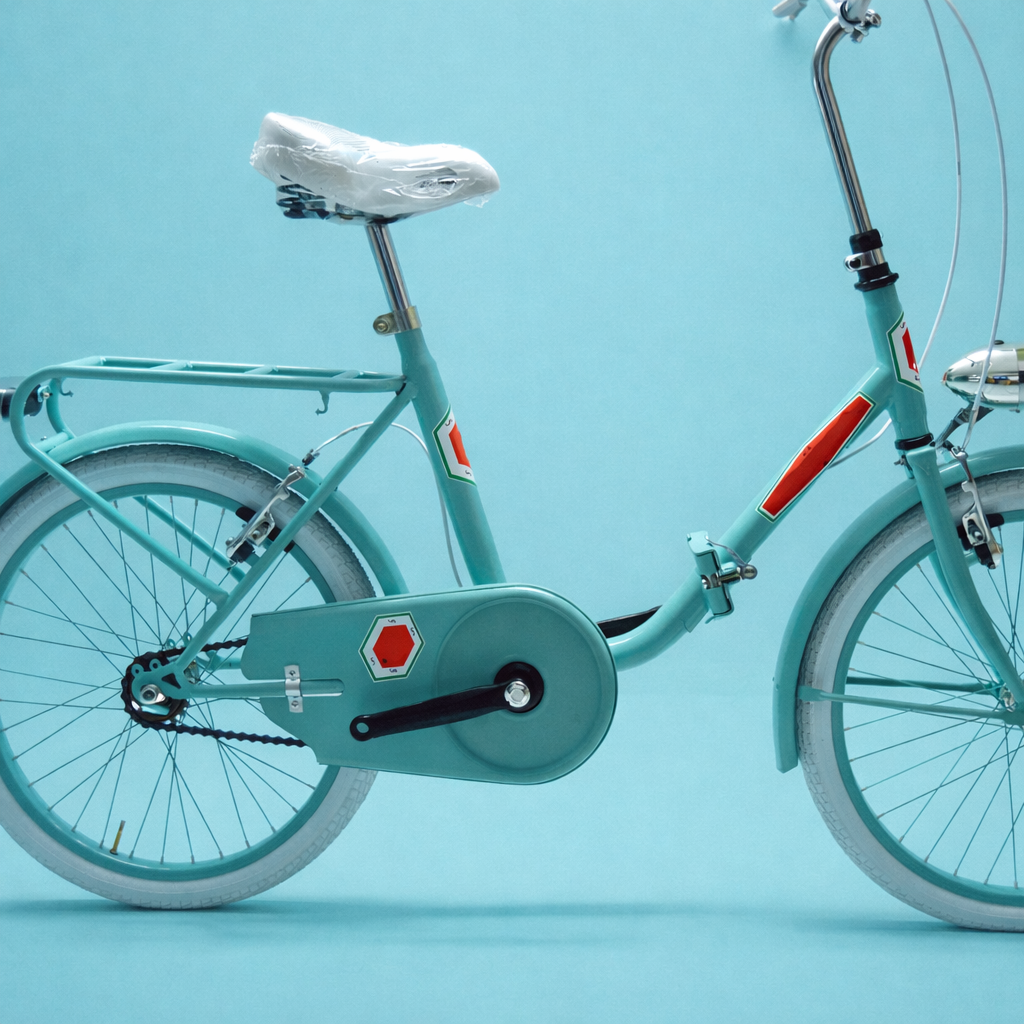 Bici Pieghevole 20" Verde e Marrone — Shimano Nexus, Personalizzabile