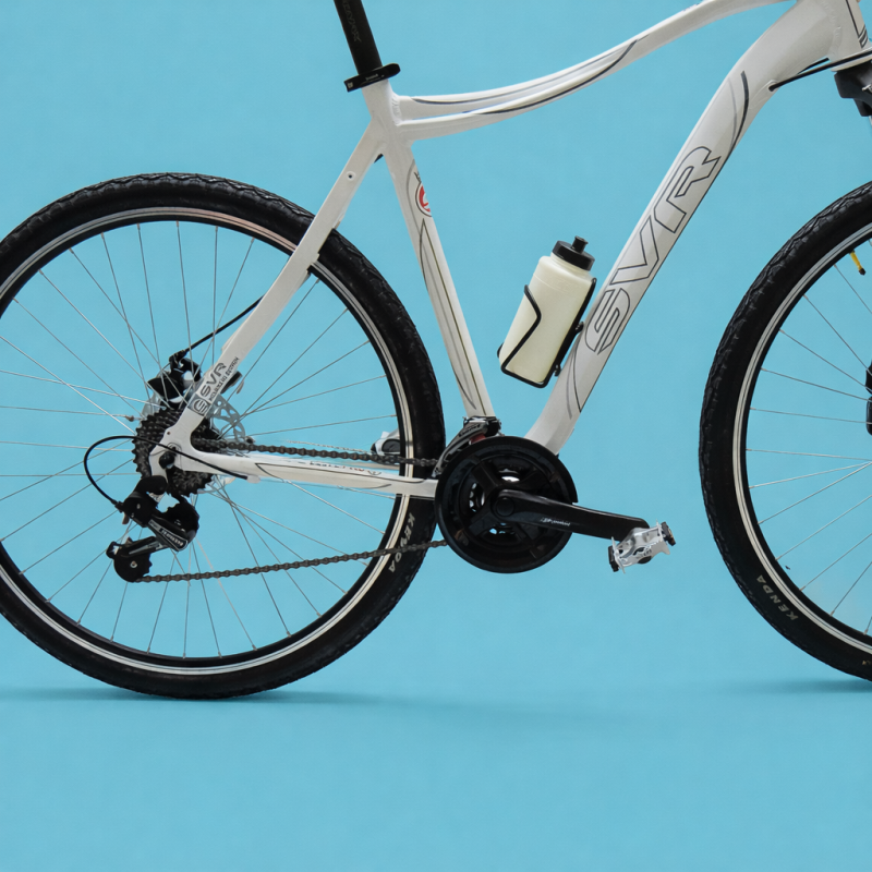 Ibrida 28 bici ammortizzata uomo in alluminio shimano personalizzabile