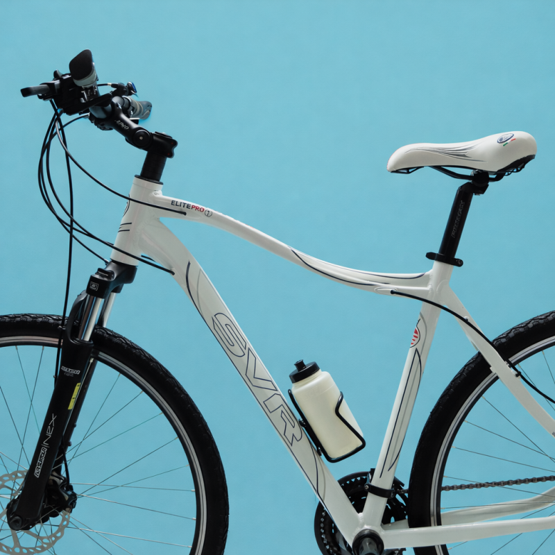 Ibrida 28 bici ammortizzata uomo in alluminio shimano personalizzabile