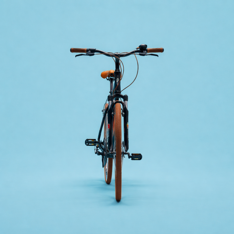Ibrida 28 uomo 21v shimano alluminio marrone personalizzabile