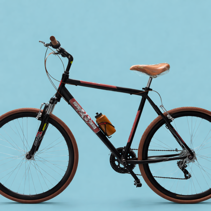 Ibrida 28 uomo 21v shimano alluminio marrone personalizzabile