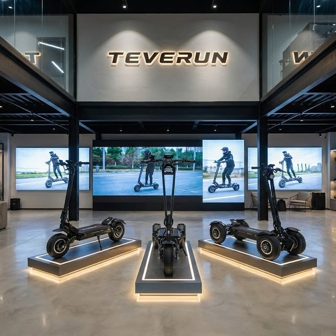 Teverun Tetra - Monopattino Elettrico 4 Motori 9900W