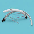 Parafanghi Bici Pieghevole 20 Bici Bicicletta Bianco