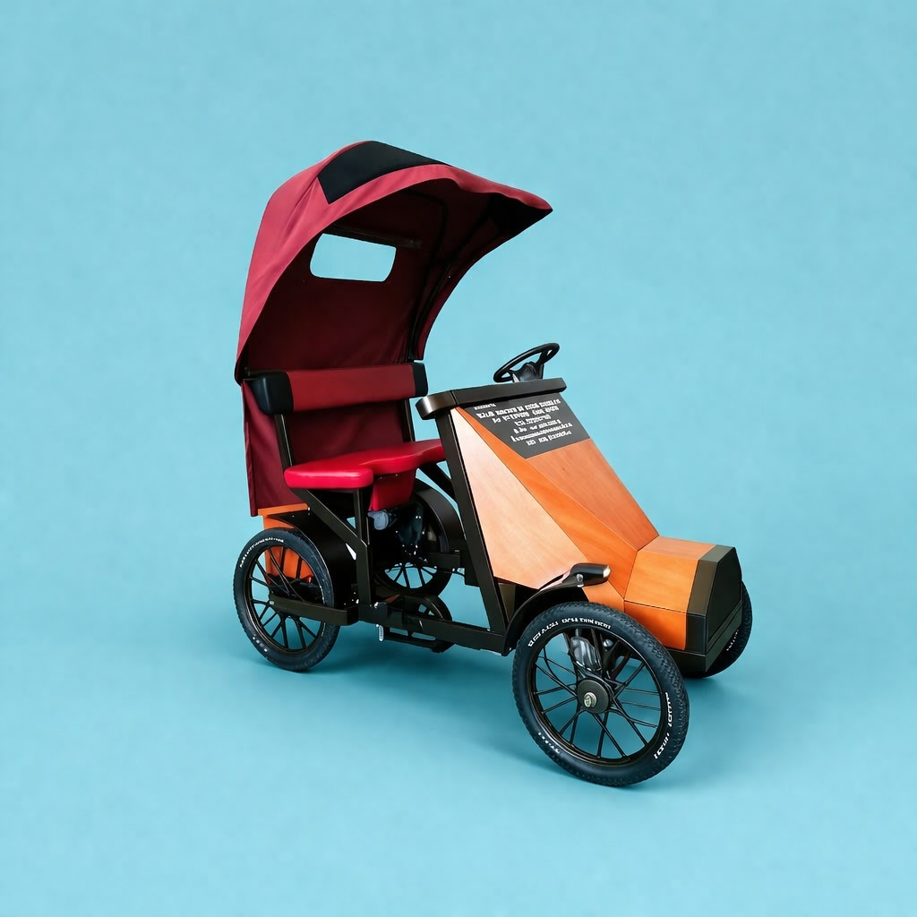 Bici Risciò Elettrico Personalizzabile 24V - Veicolo Turistico