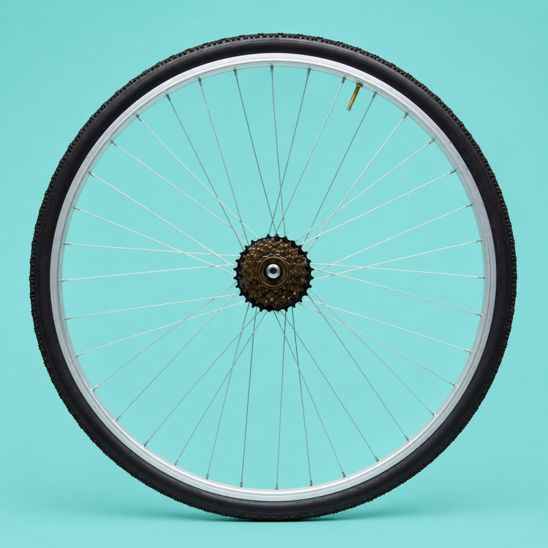 Ruota bici 28x15/8 da 1-5-6-7velocità city bike trekking shimano