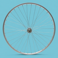 Ruota bici anteriore o posteriore 26x1 3/8 grigio 1 velocità