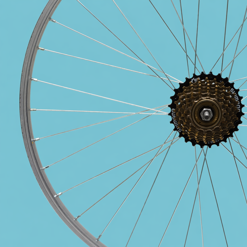 Ruota bici mtb posteriore 24x1.95 5 velocità shimano