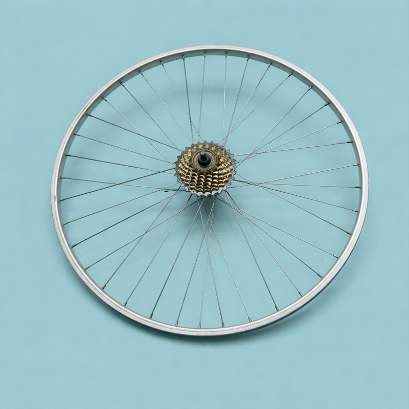 Ruota Posteriore 20x1.75 Bici 1-5-6 Velocità Universale MTB City Bambino Cerchio Alluminio Grigio