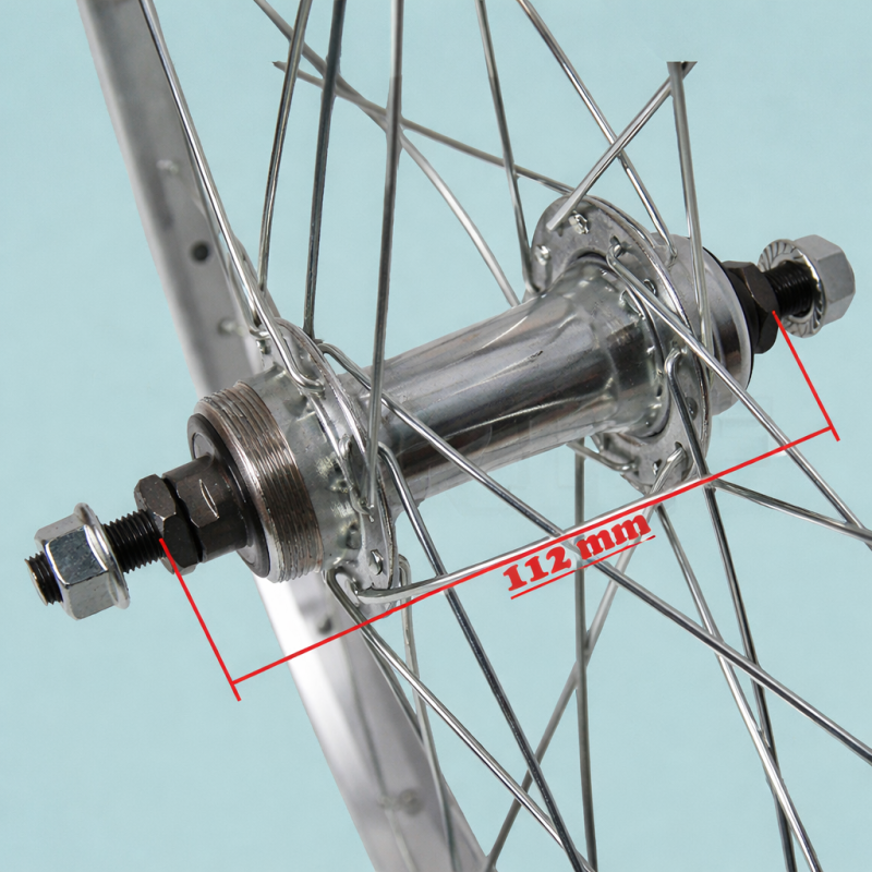Ruota Posteriore Bici 20" 1 Velocità MTB Pieghevole 20x1.75 Completa Alluminio Presta