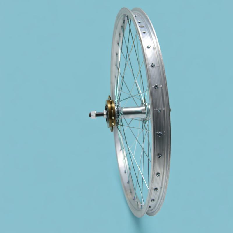 Ruota Posteriore Bici 20" 1 Velocità MTB Pieghevole 20x1.75 Completa Alluminio Presta