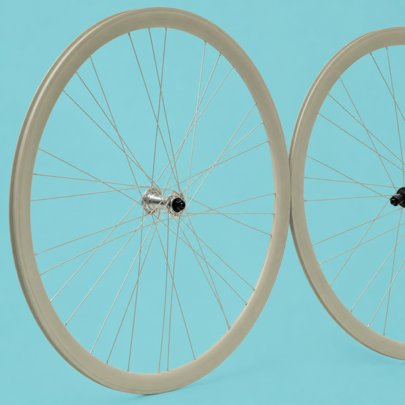 ruote bici 28x1.3/8-5/8 1 velocità panna 40 mm personalizzabile