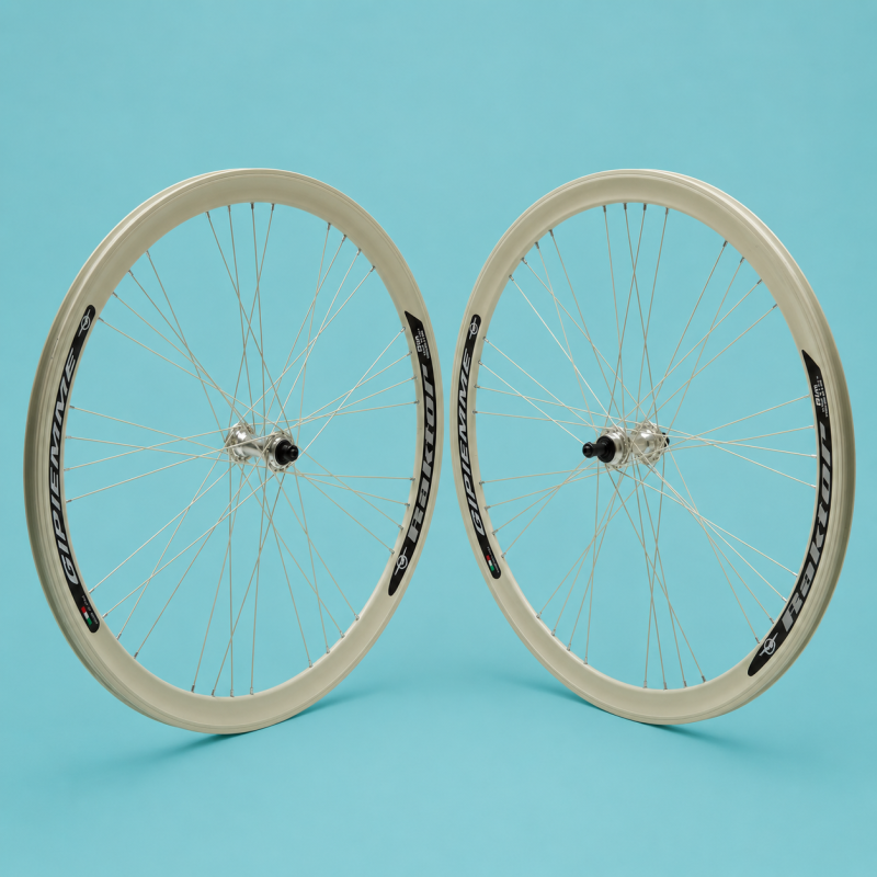 ruote bici 28x1.3/8-5/8 1 velocità panna 40 mm personalizzabile
