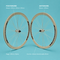 ruote bici 28x1.3/8-5/8 1 velocità panna 40 mm personalizzabile