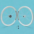 Ruote bici 28x1.3/8-5/8 fixed 1v bianchi Gipiemme contro pedale 40mm personalizzabile
