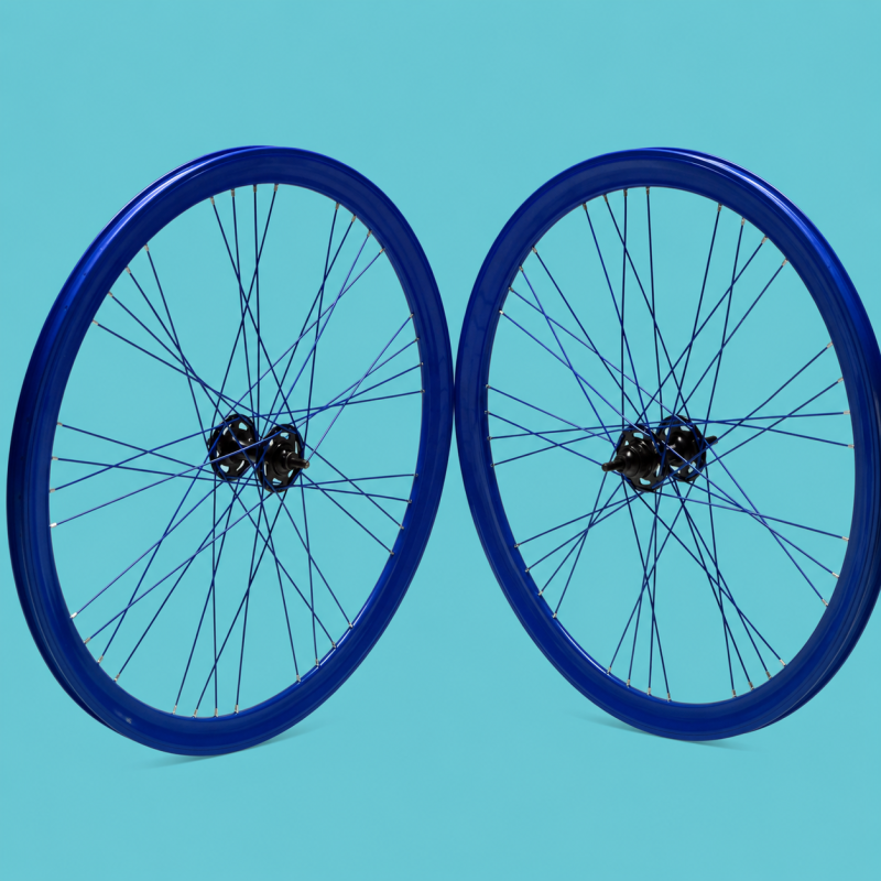 Ruote bici 28x1.3/8-5/8 fixed flip flop blu Gipiemme personalizzabile