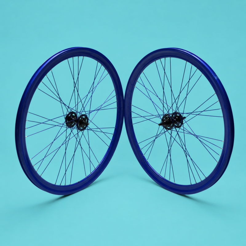 Ruote bici 28x1.3/8-5/8 fixed flip flop blu Gipiemme personalizzabile