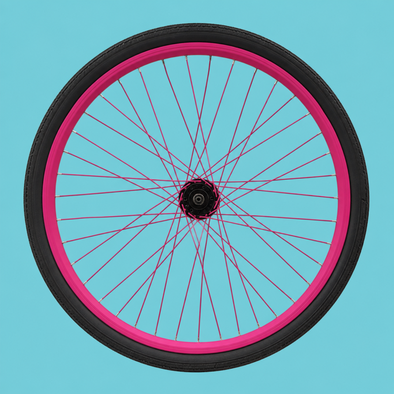ruote bici 28x1.3/8-5/8 ibrida corsa trekking disco fucsia complete 1v shimano