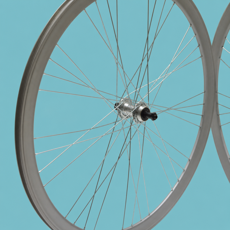 ruote bici 28x1.3/8-5/8 silver 1 velocità a filetto gipiemme raktor 40mm personalizzabile