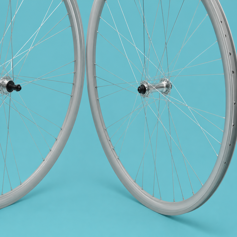 ruote bici 28x1.3/8-5/8 silver 1 velocità a filetto gipiemme raktor 40mm personalizzabile