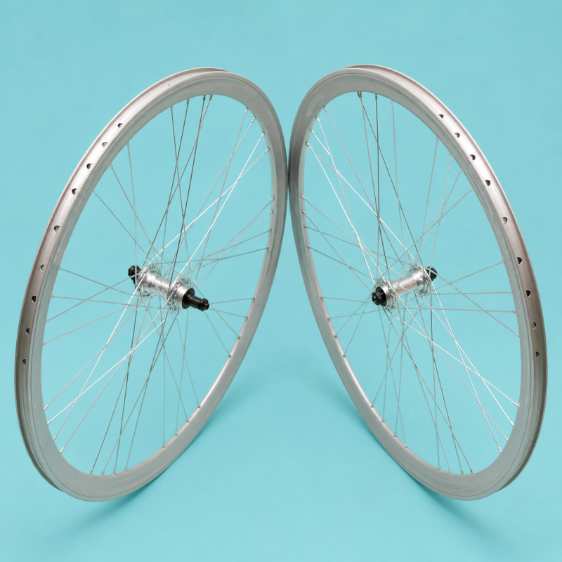ruote bici 28x1.3/8-5/8 silver 1 velocità a filetto gipiemme raktor 40mm personalizzabile