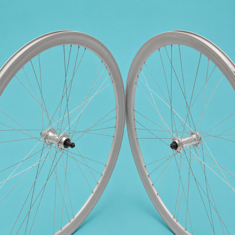 ruote bici 28x1.3/8-5/8 silver 1 velocità a filetto gipiemme raktor 40mm personalizzabile