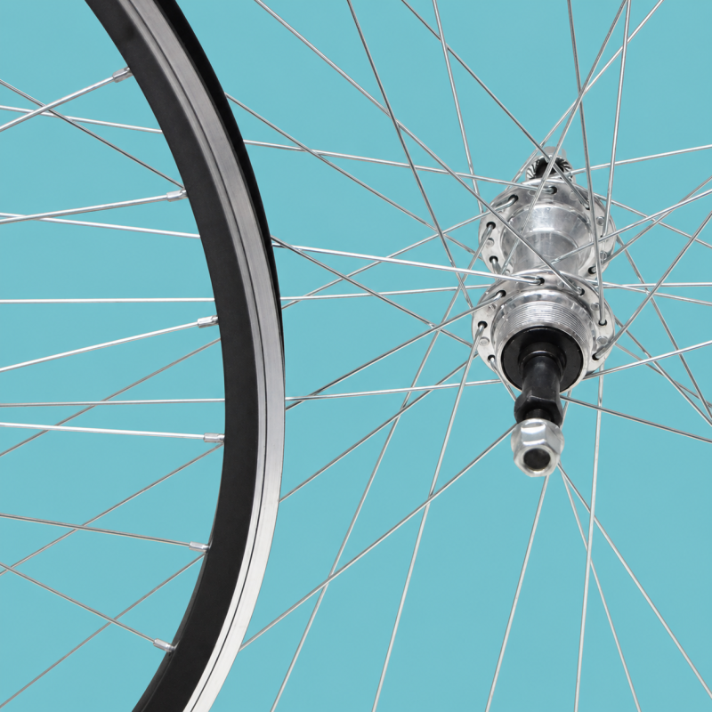 Ruote bici corsa 28 1-5-6-7 velocità con pignone gipiemme nere filetto personalizzabile