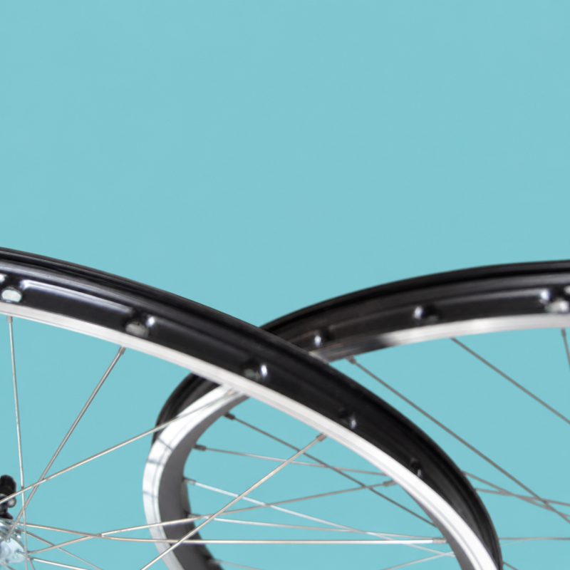Ruote bici corsa 28 1-5-6-7 velocità con pignone gipiemme nere filetto personalizzabile