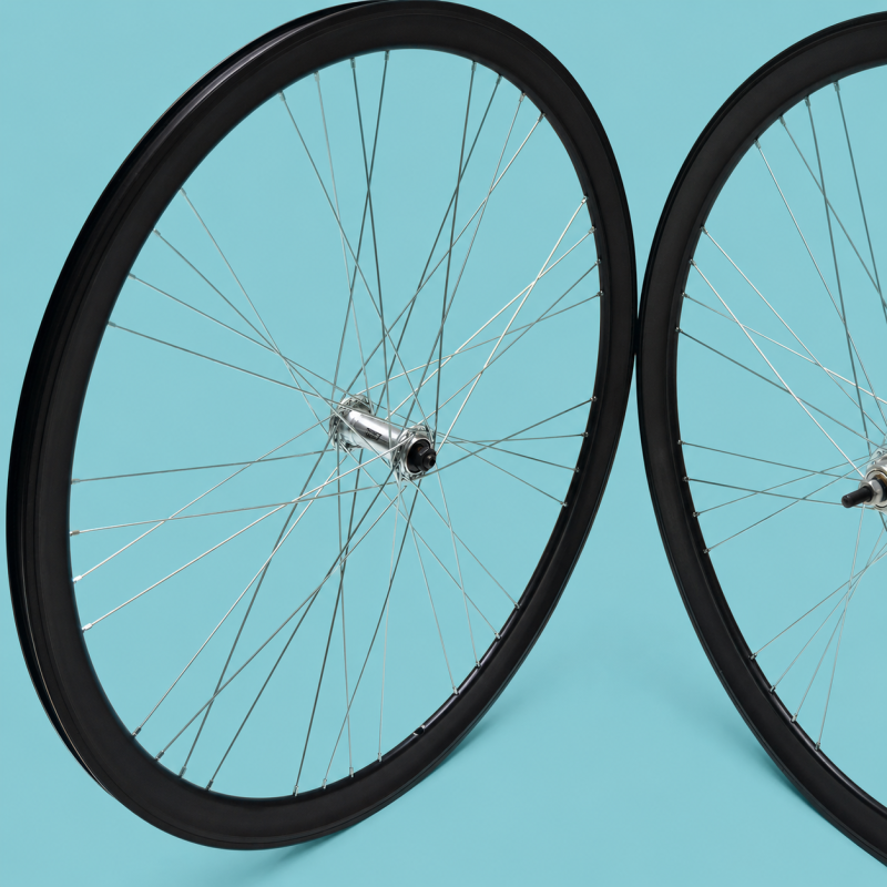 ruote bici corsa 28x1.3.8-5.8 nera gipiemme 1 velocità shimano personalizzabile
