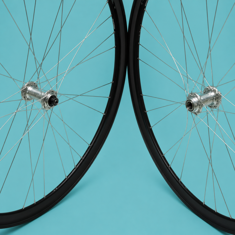 ruote bici corsa 28x1.3/8-5/8 nera gipiemme 5 velocità shimano