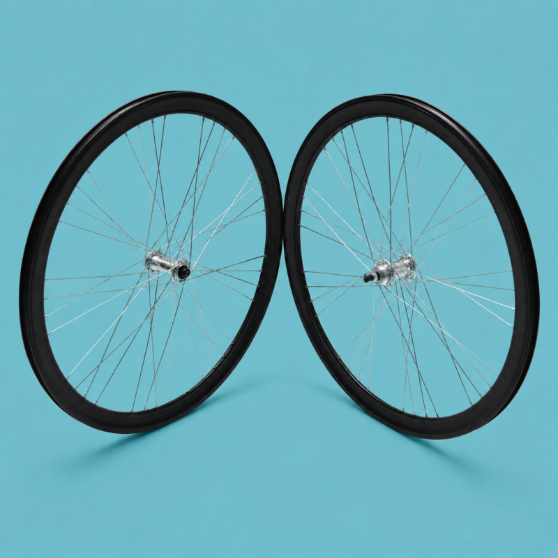 ruote bici corsa 28x1.3/8-5/8 nera gipiemme 5 velocità shimano