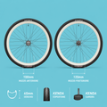 Ruote bici fixed 28x1.3/8-5/8 cerchi 28 bianchi 1 velocità gommate personalizzabile