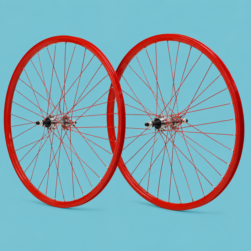 ruote bici trekking 28x1.3/8-5/8 in alluminio 7 velocità shimano personalizzabile