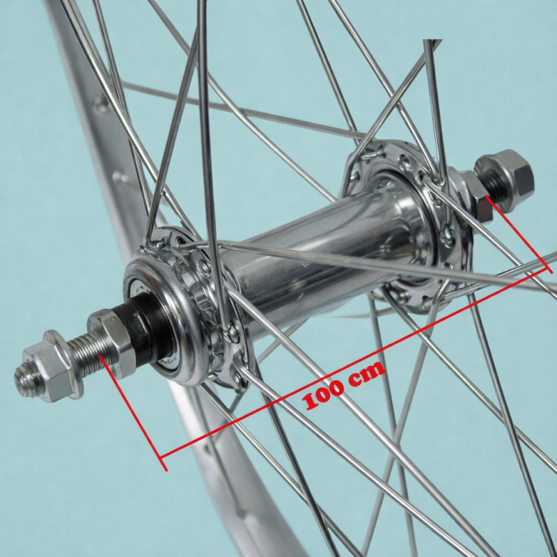 Coppia Ruote 20 " x 1.75 + Pignone + Copertoni bianco + Camere Bici Graziella