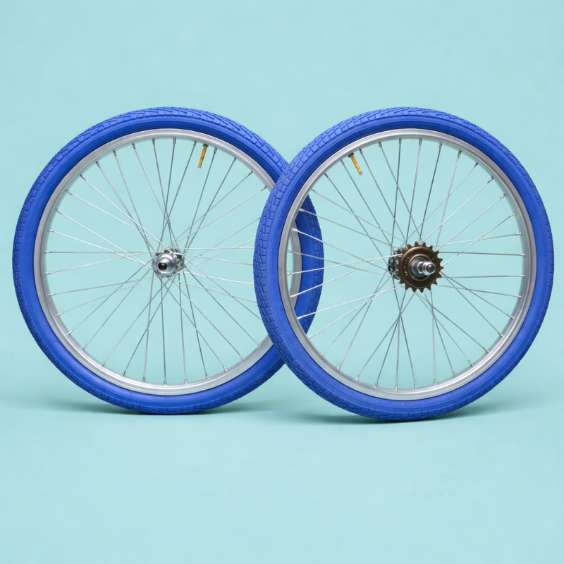 Ruote cerchi 20 complete blu